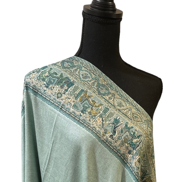Large Pashmina Kani Shawl, Wedding Wrap, Pashmina Scarf, Bridal gift